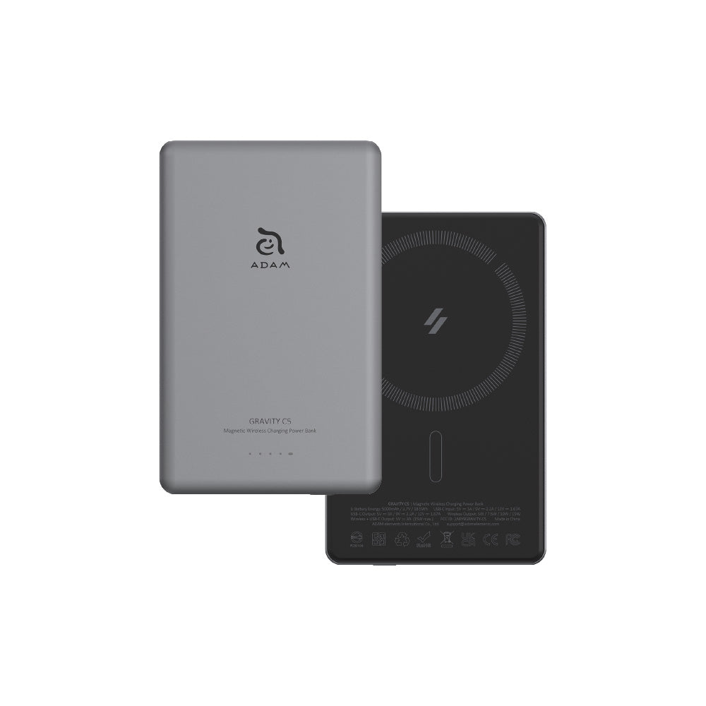 GRAVITY C5 Magnetic Wireless Charging Power Bank (Ultra Slim)
