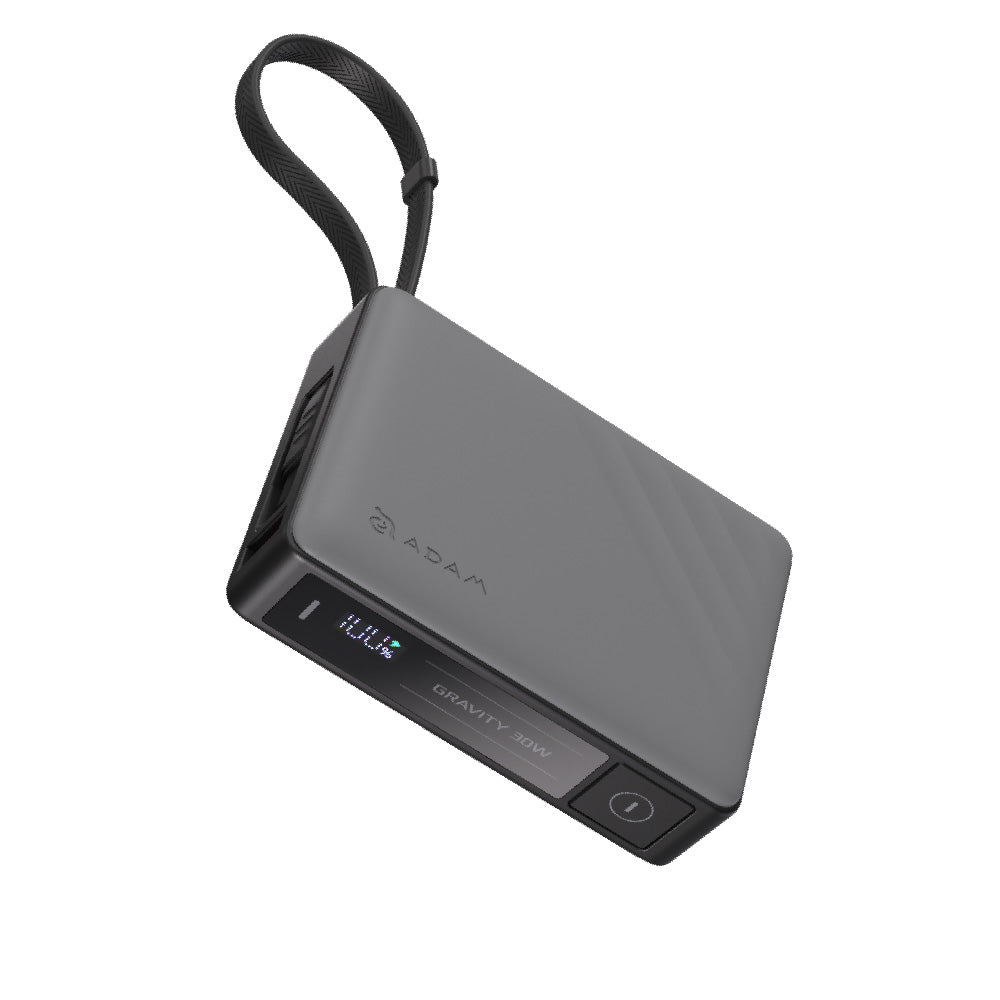 GRAVITY 30W Fast Charging Power Bank With Built-In Cable