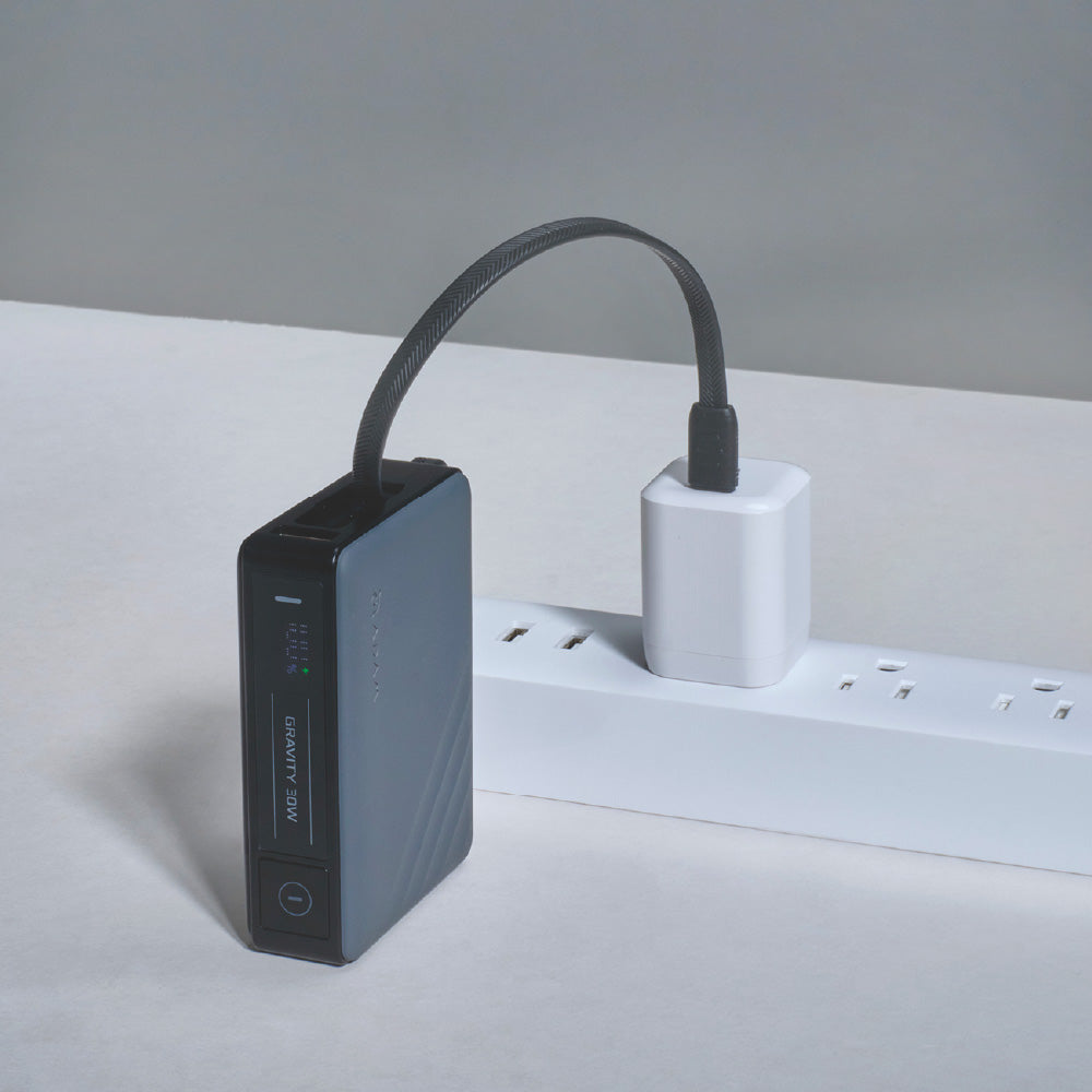 GRAVITY 30W Fast Charging Power Bank With Built-In Cable