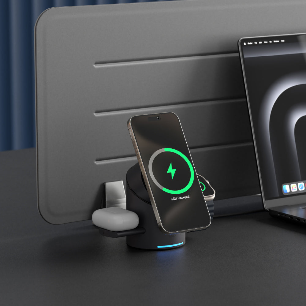 Mag Tube Qi2 3-in-1 Intelligent Charging Station