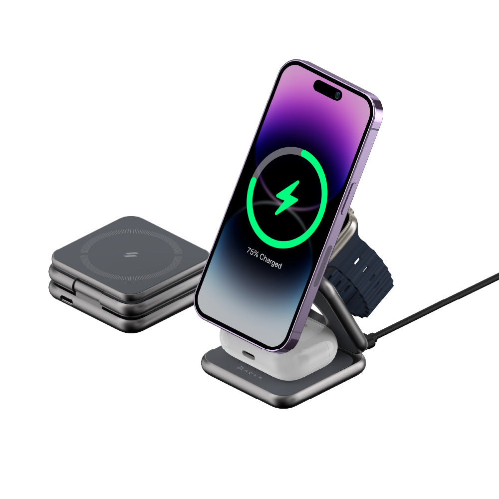 Mag 3 Magnetic 3-in-1 Foldable Travel Charging Station