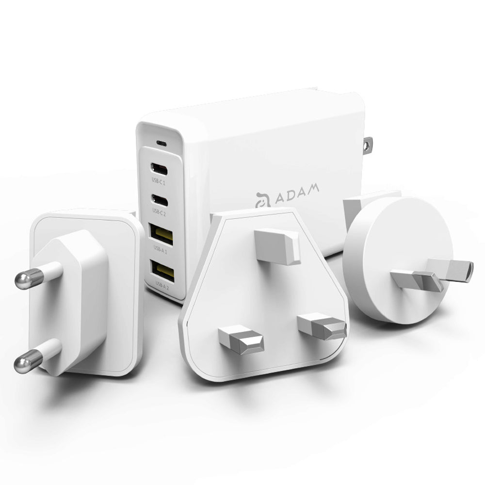 OMNIA Pro GaN 100W Super Charging Kit (Travel Plugs Included)