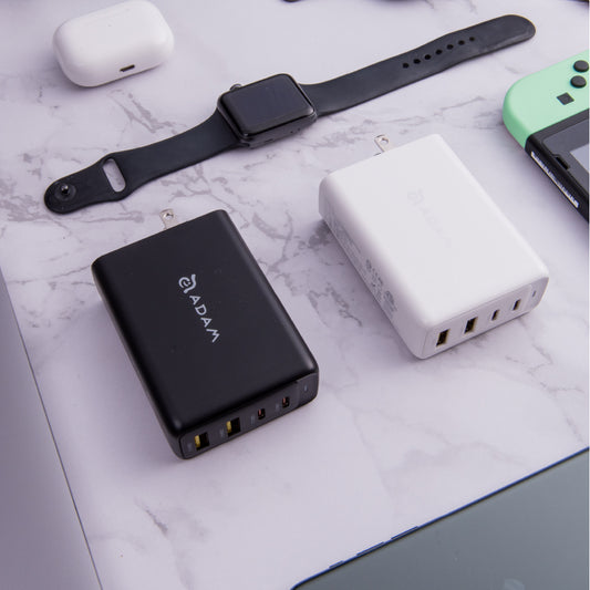 OMNIA Pro GaN 100W Super Charging Kit (Travel Plugs Included)