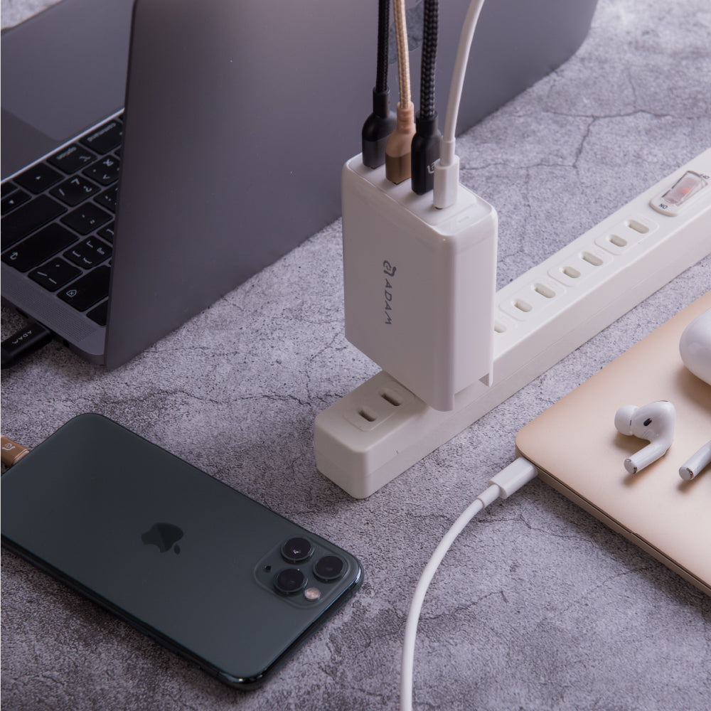OMNIA Pro GaN 100W Super Charging Kit (Travel Plugs Included)